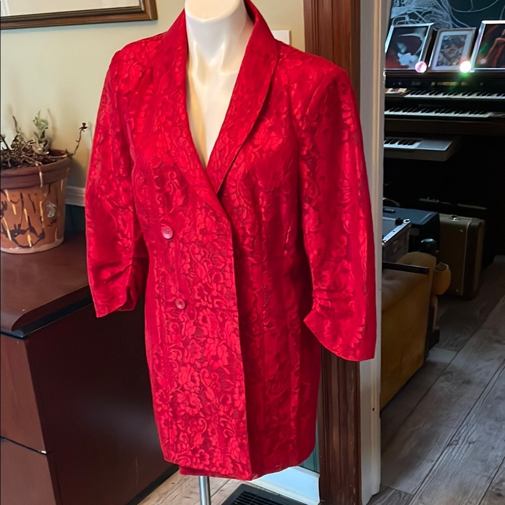 Elegant Red Women's Jacket